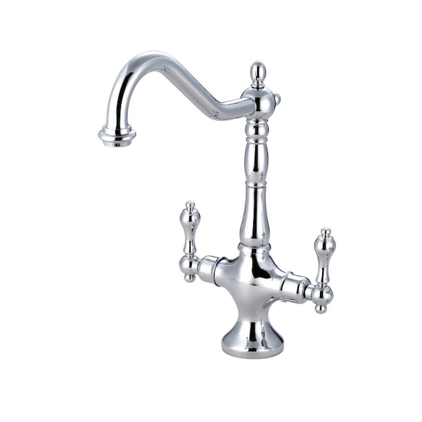KS1771ALLS Heritage Single Hole Kitchen Faucet, Polished Chrome